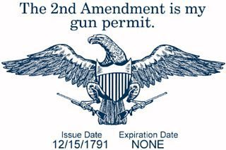 2nd Amendment is my Constitutional Carry Gun Permit
